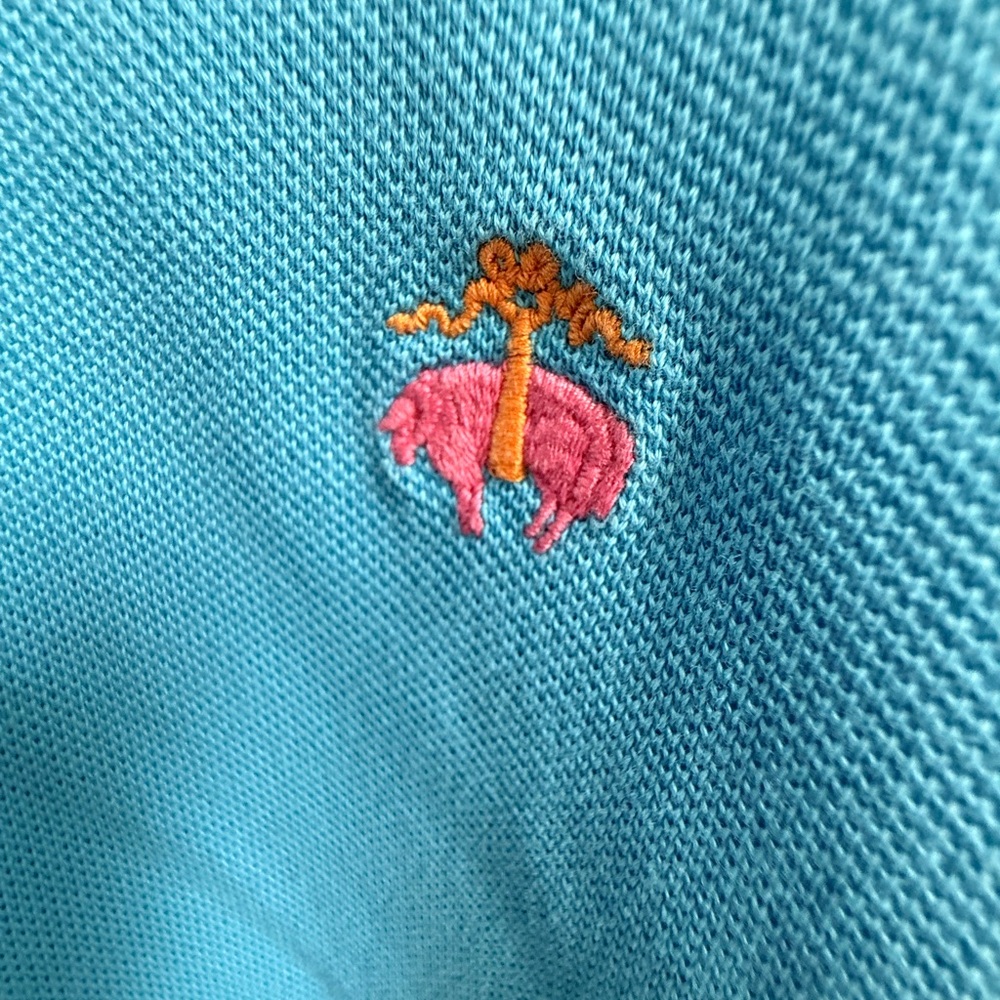 Brooks Brothers Men's‎  Sport 346 Short Sleeve Polo Shirt Logo Small Blue  #27